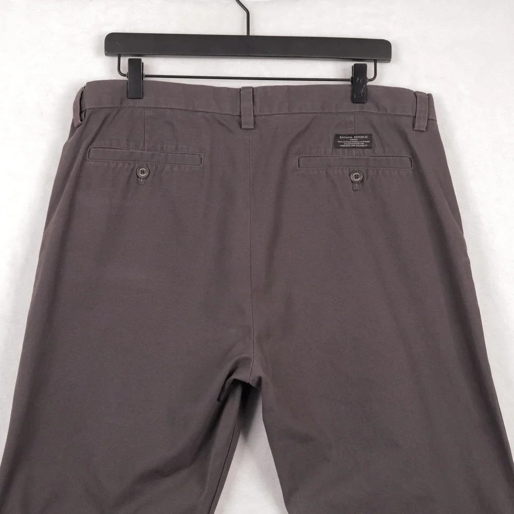 BANANA REPUBLIC Emerson Chino Pants Straight Leg Casual Trousers Brown Sz‎ 36x31